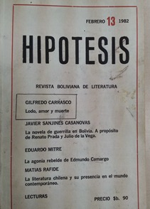 Hipótesis, revista boliviana de literatura