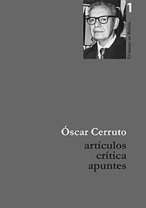 Artículos, crítica, apuntes. Nuevo libro de Óscar Cerruto